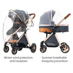 4-in-1 Baby Stroller Travel System | Foldable Lightweight Stroller with Bassinet