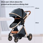 4-in-1 Baby Stroller Travel System | Foldable Lightweight Stroller with Bassinet