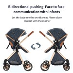 4-in-1 Baby Stroller Travel System | Foldable Lightweight Stroller with Bassinet