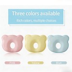 Baby Flat Head Pillow for Newborns - Soft Silicone Memory Foam Head Shaper, Breathable Side Sleeping Pillow