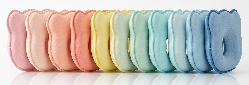 Newborn Anti-Flat Head Pillow Silicone Memory Foam Pillow