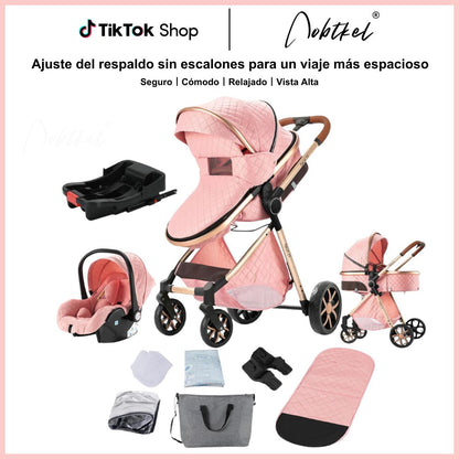 Aobtkel®4-in-1 Portable & Foldable Toddler Stroller