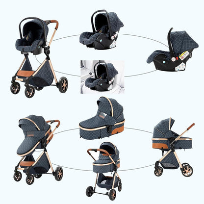 Aobtkel®4-in-1 Portable & Foldable Toddler Stroller
