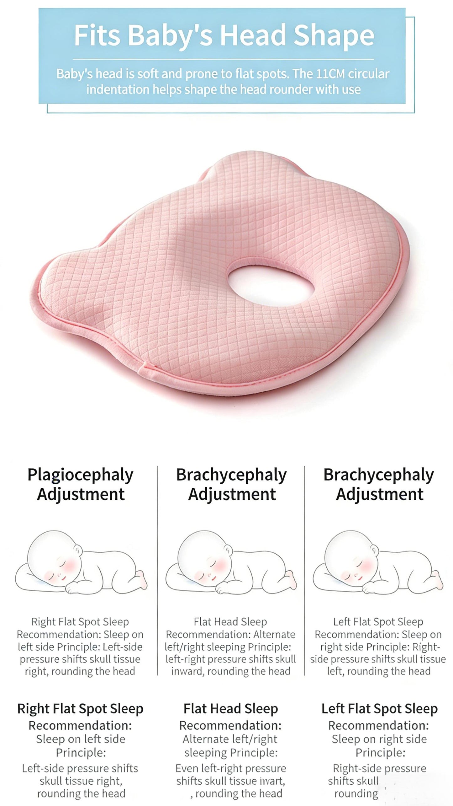 Soft Silicone Baby Nap Pillow