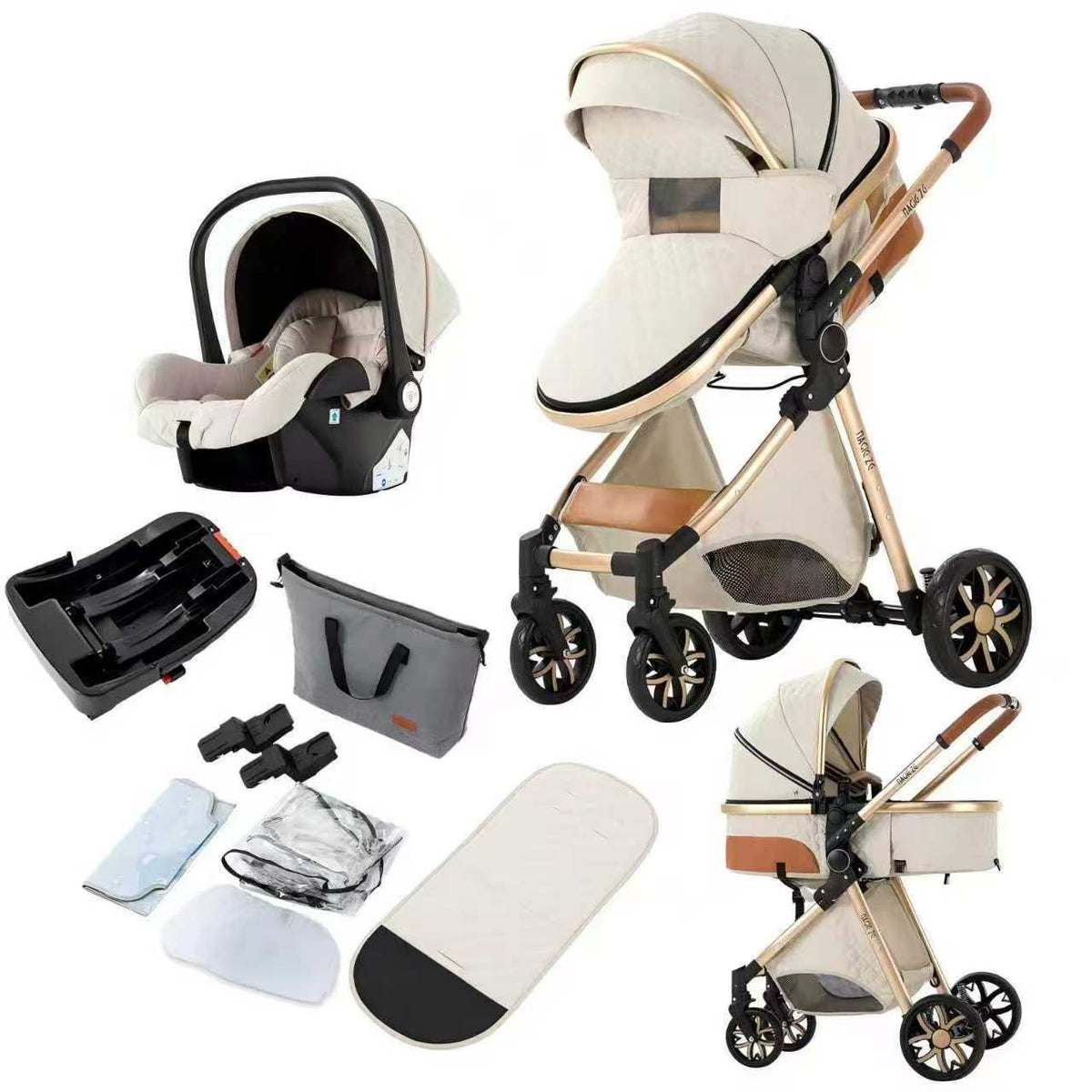 Aobtkel 4-in-1 Portable & Foldable Toddler Stroller