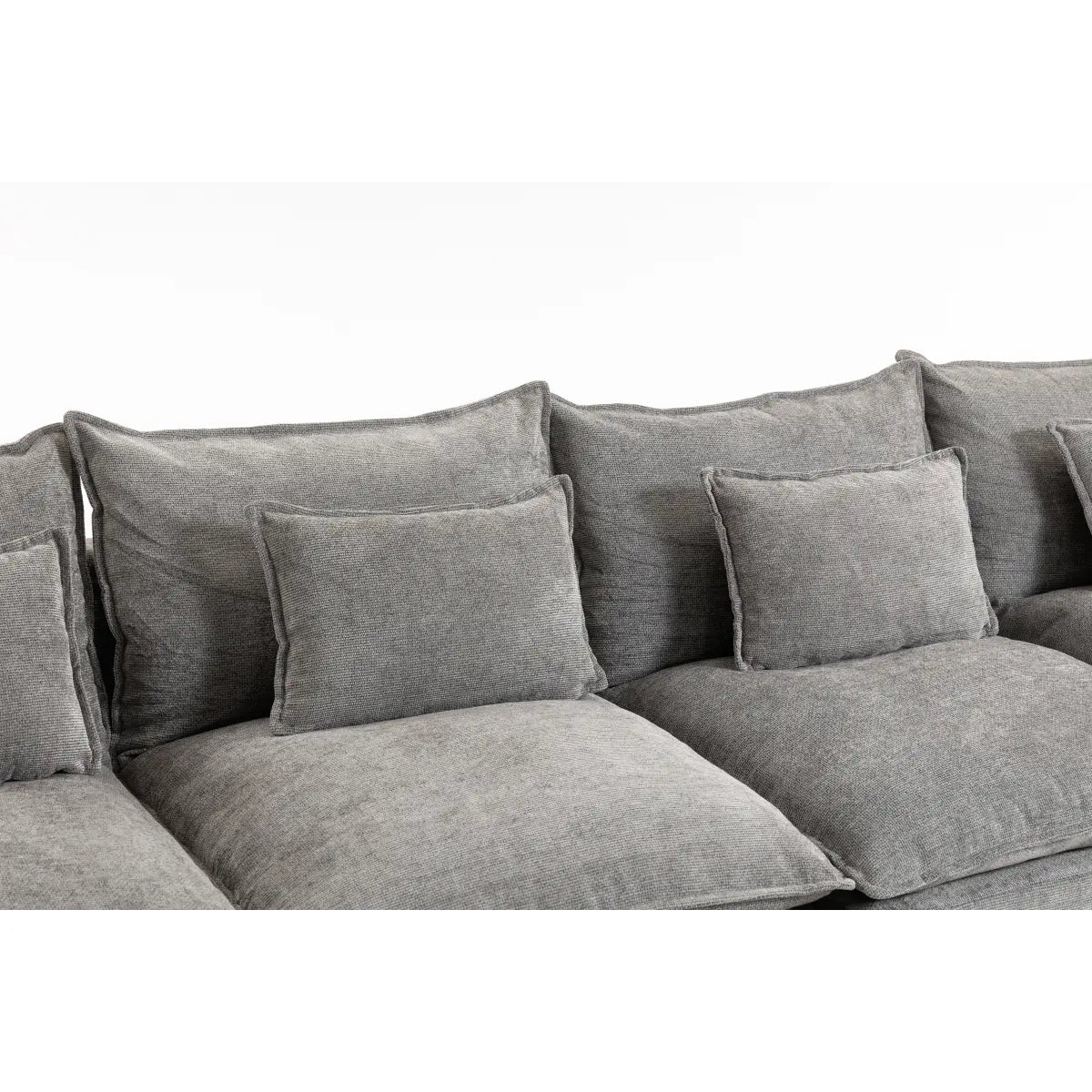 Aobtkel 129.8" Wide Cloud Oversized Modular Sectional Couch - 4-Seat with 2 Ottomans, Deep Wide Seat, True Relax Comfy Living Room Indoor Furniture Set,dorm essentials,home decor