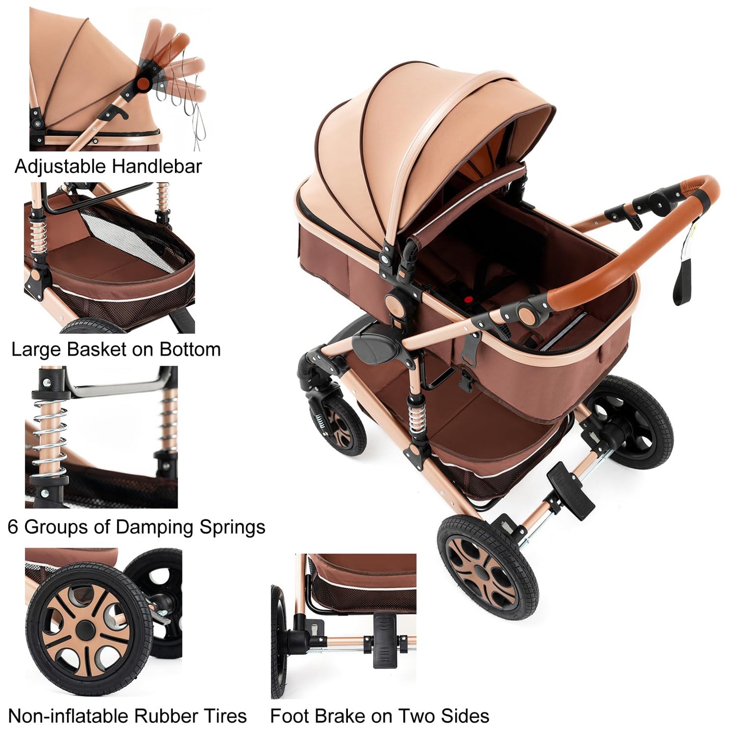 Aobtkel® Multipurpose baby carriage
