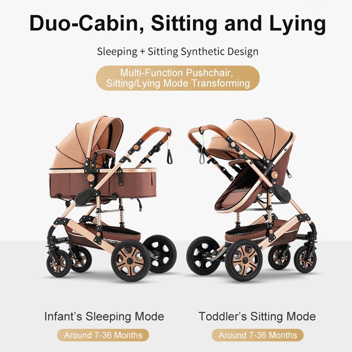 Aobtkel® Multipurpose baby carriage