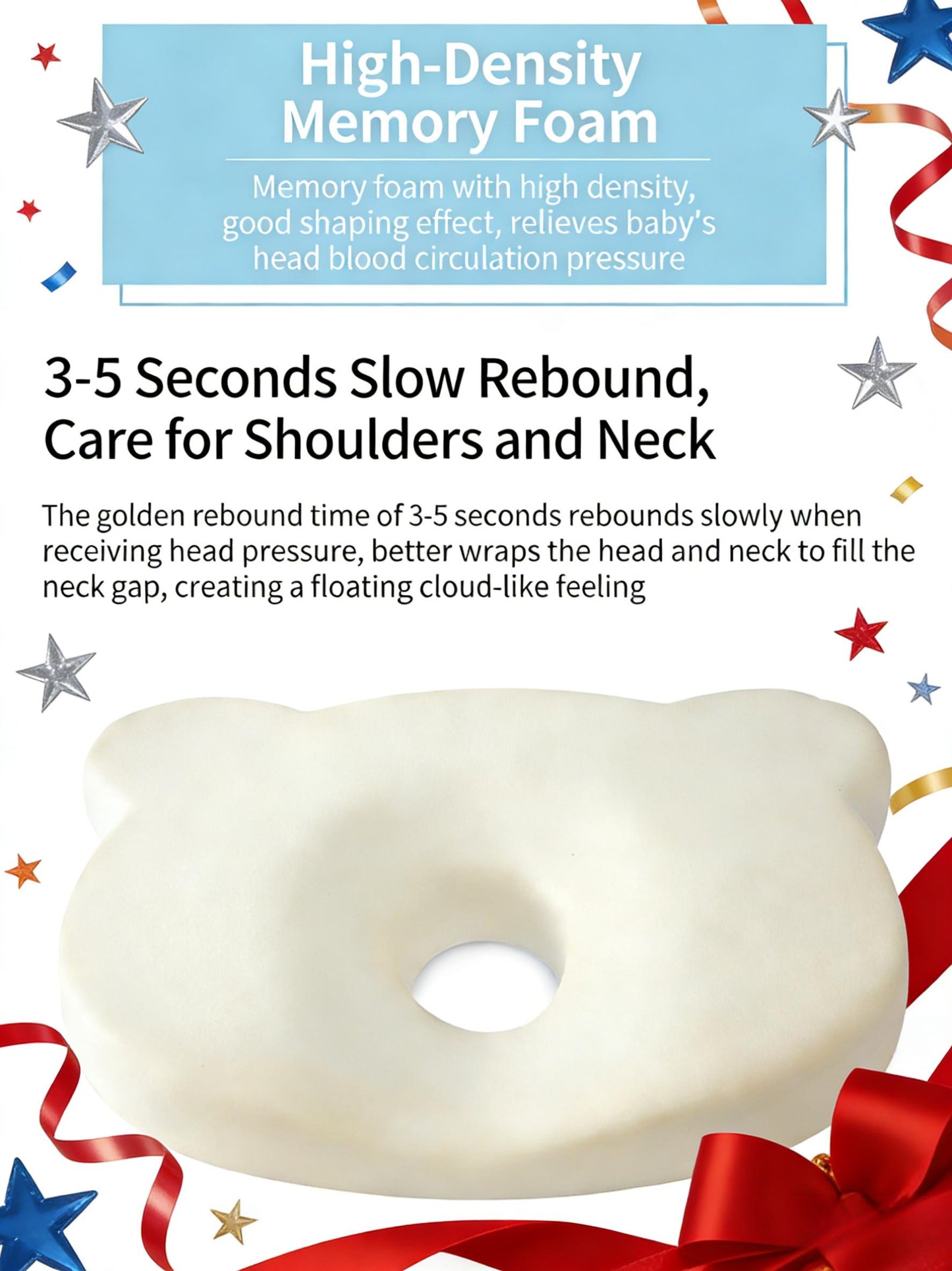 Soft Silicone Baby Nap Pillow