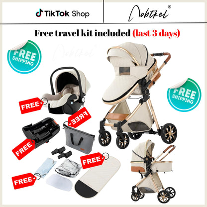 Aobtkel®4-in-1 Portable & Foldable Toddler Stroller